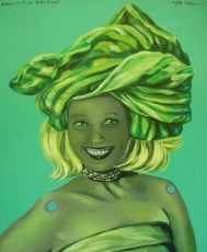 Autoportrait au turban vert, 2001